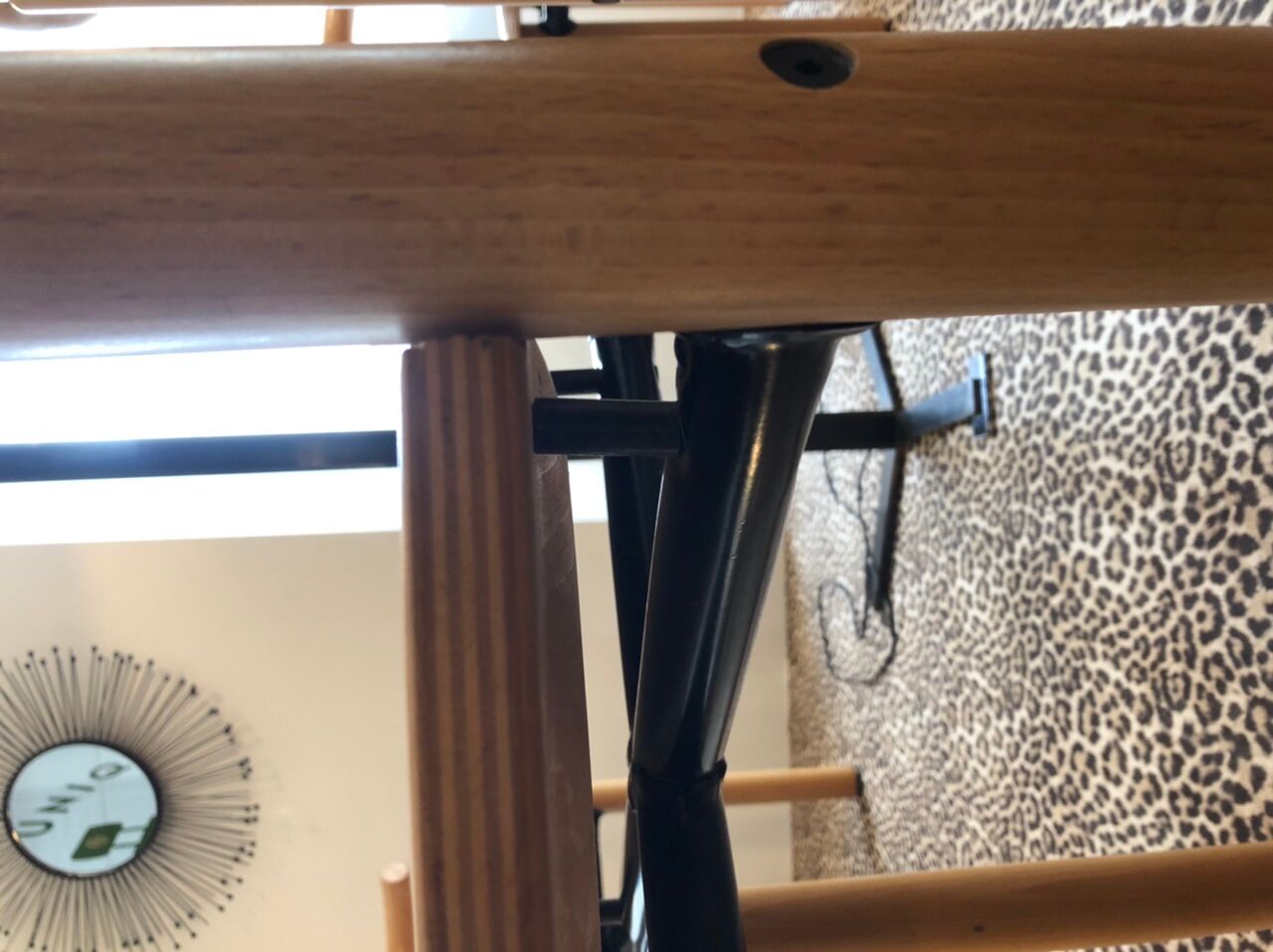 Series of 6 beech chairs Lübke