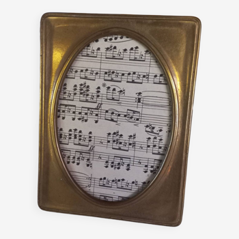Solid brass photo frame