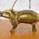 Elephant in vintage brass