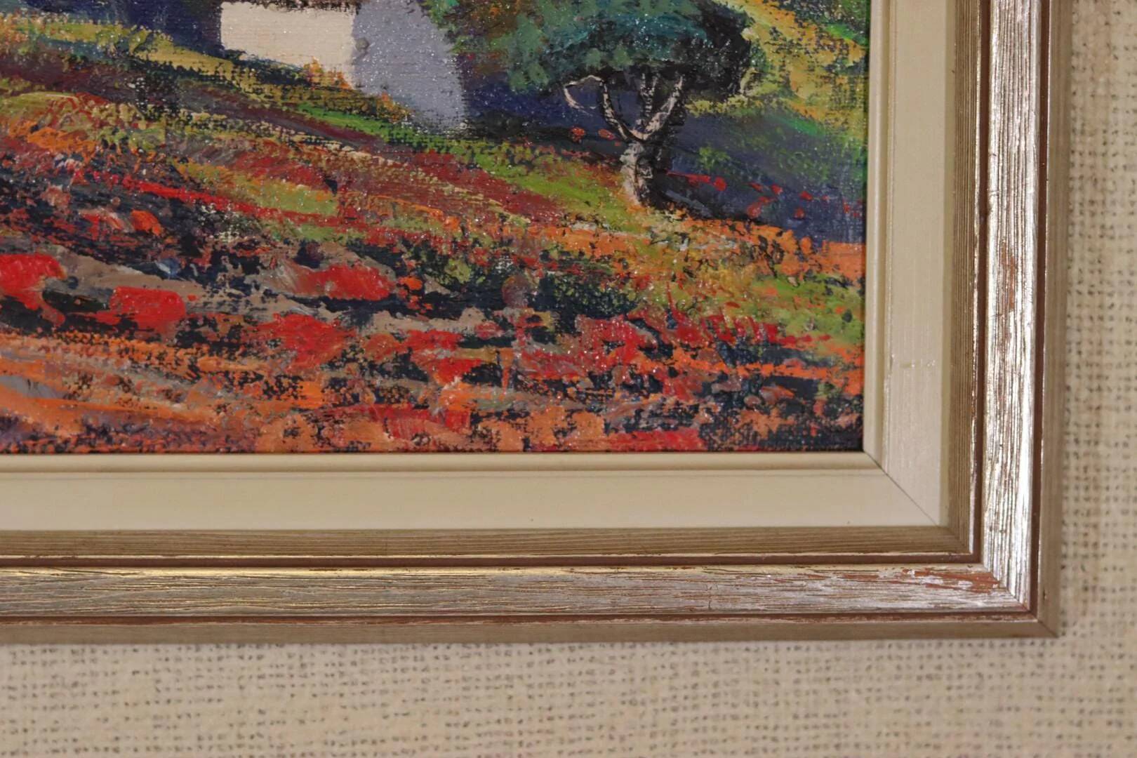 Original Swedish Oil on Canvas – “Bergsby Taragona” by Henry Eldin