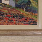 Original Swedish Oil on Canvas – “Bergsby Taragona” by Henry Eldin