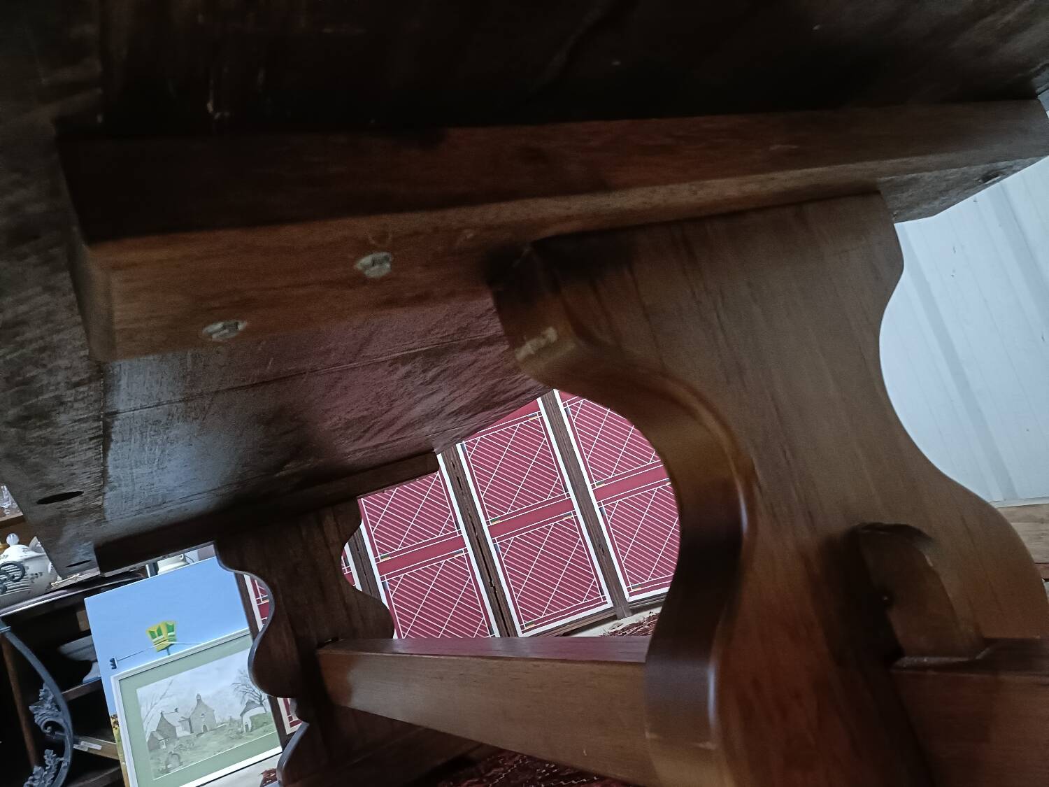 Solid wood monastery table