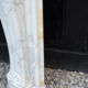 Louis XV style fireplace in Arabescato Carrara marble, circa 1880.