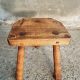 Brocante stool 3-legged plant table