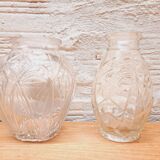 Art Deco hyacinth vases duo