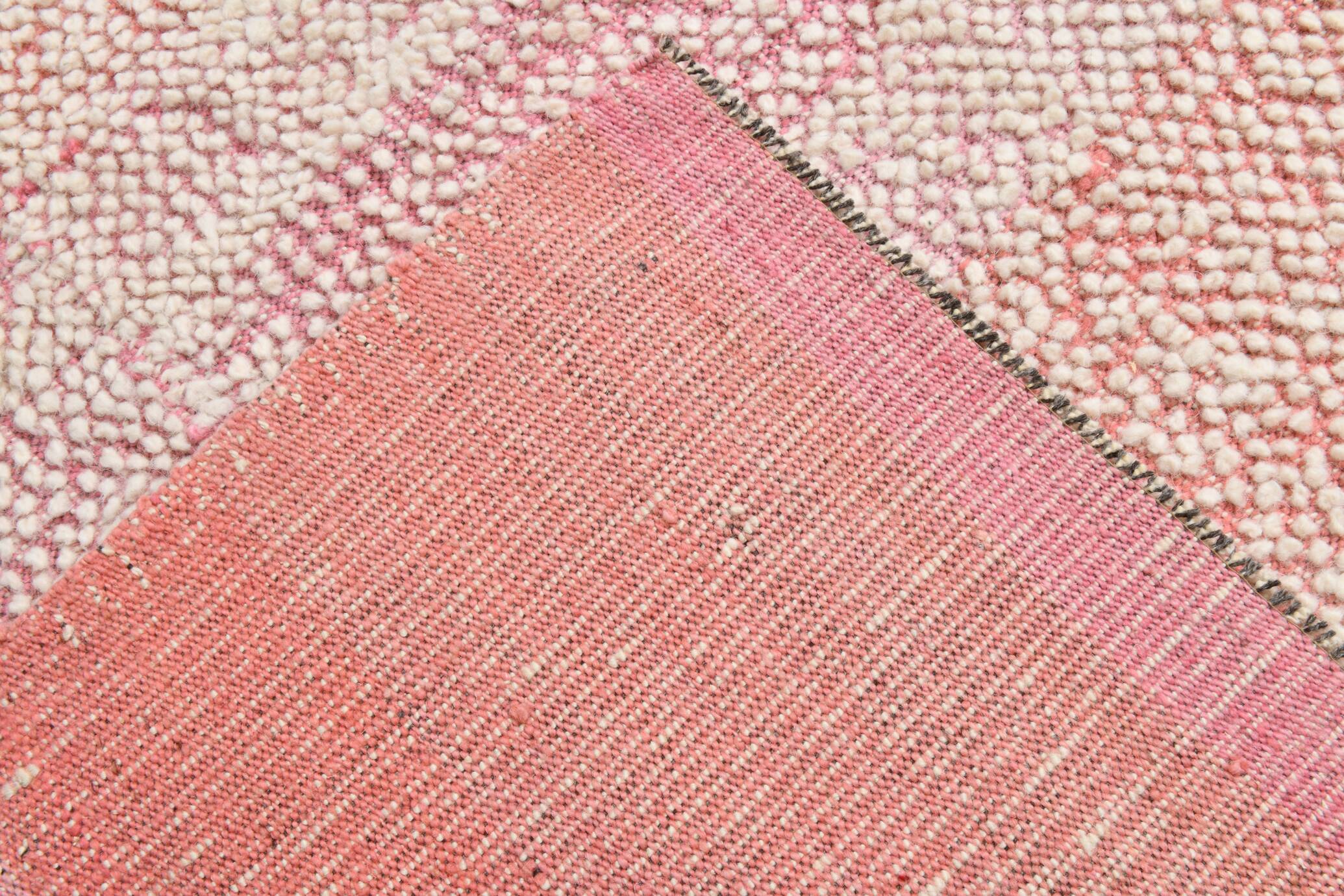 Oversize Pink Kilim Rug, 265x322Cm