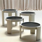 Nest of side tables 'Model 780', Gianfranco Frattini, Cassina, Italy, 1960s