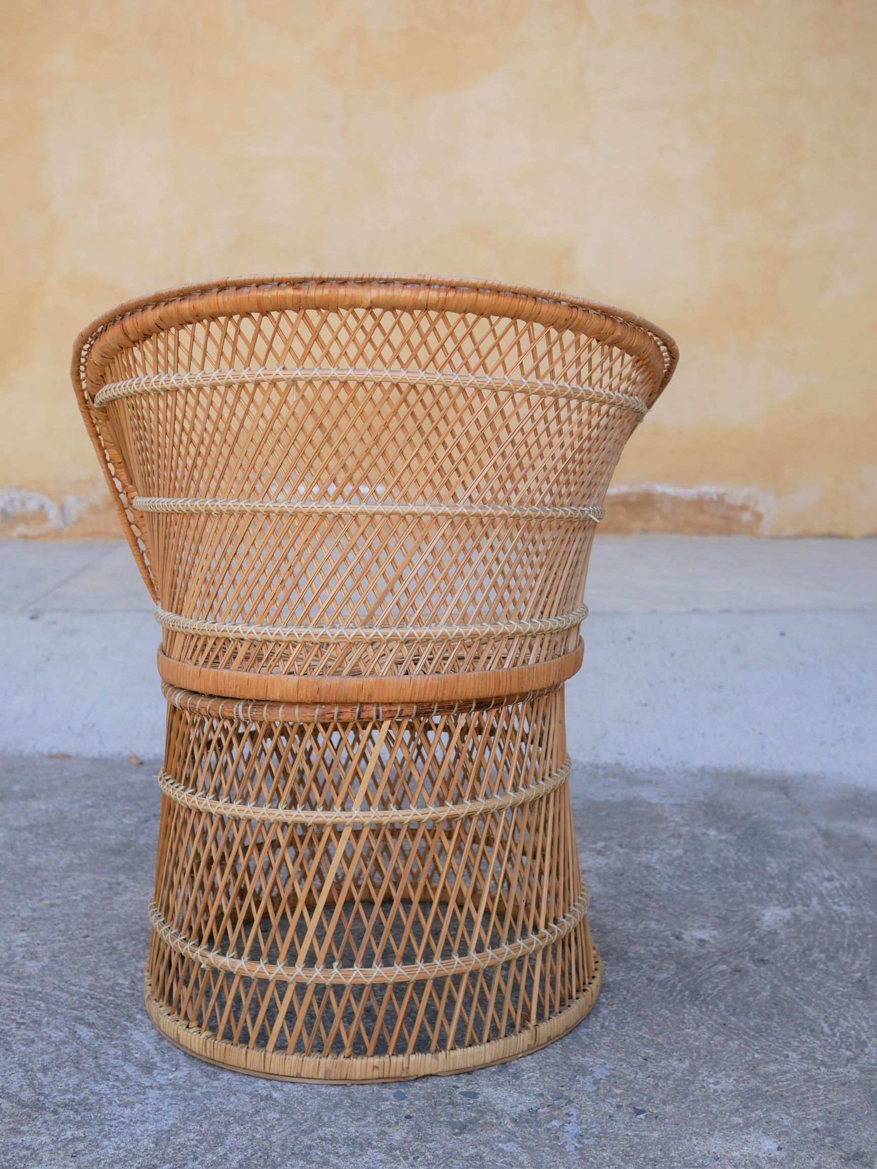 Vintage rattan armchair