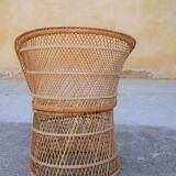Vintage rattan armchair
