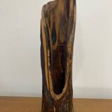 Old Candle Holder Michel MOLAC Driftwood Sculpture Vintage #C051