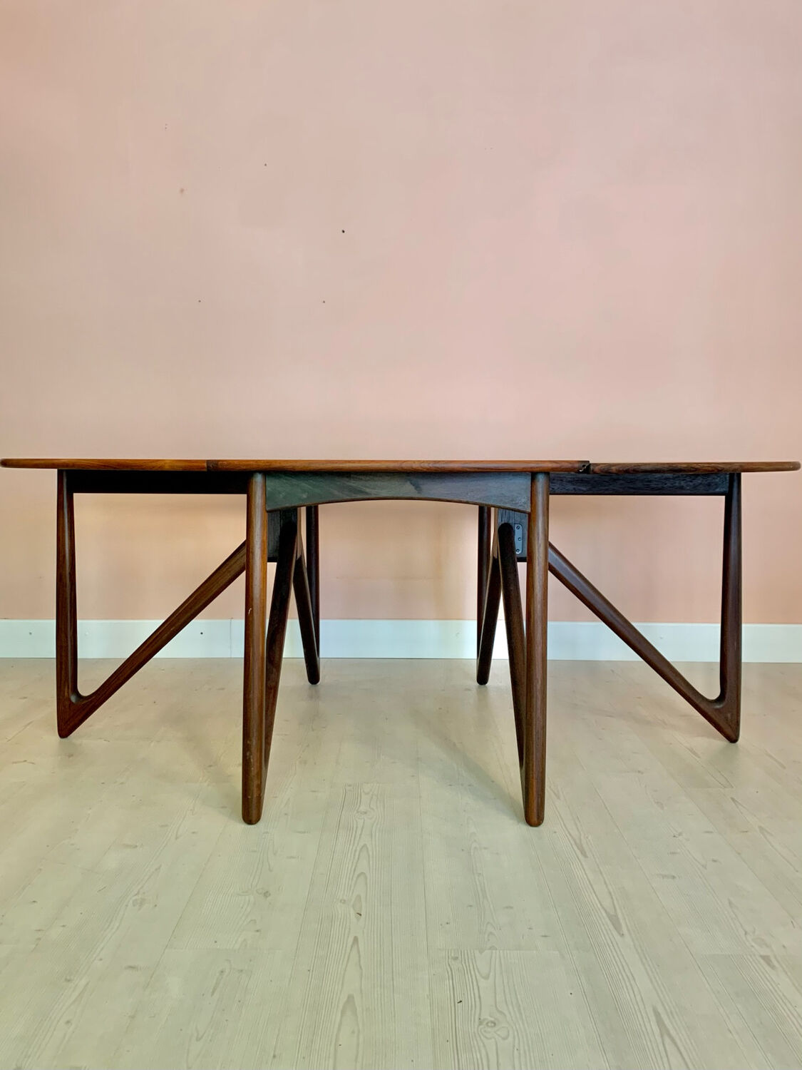 Danish rosewood dining table by Kurt Østervig 1960s