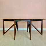 Danish rosewood dining table by Kurt Østervig 1960s