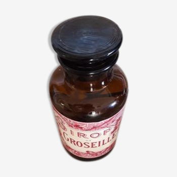 Amber bottle, pharmacy Goosec currant syrup 1000 ml