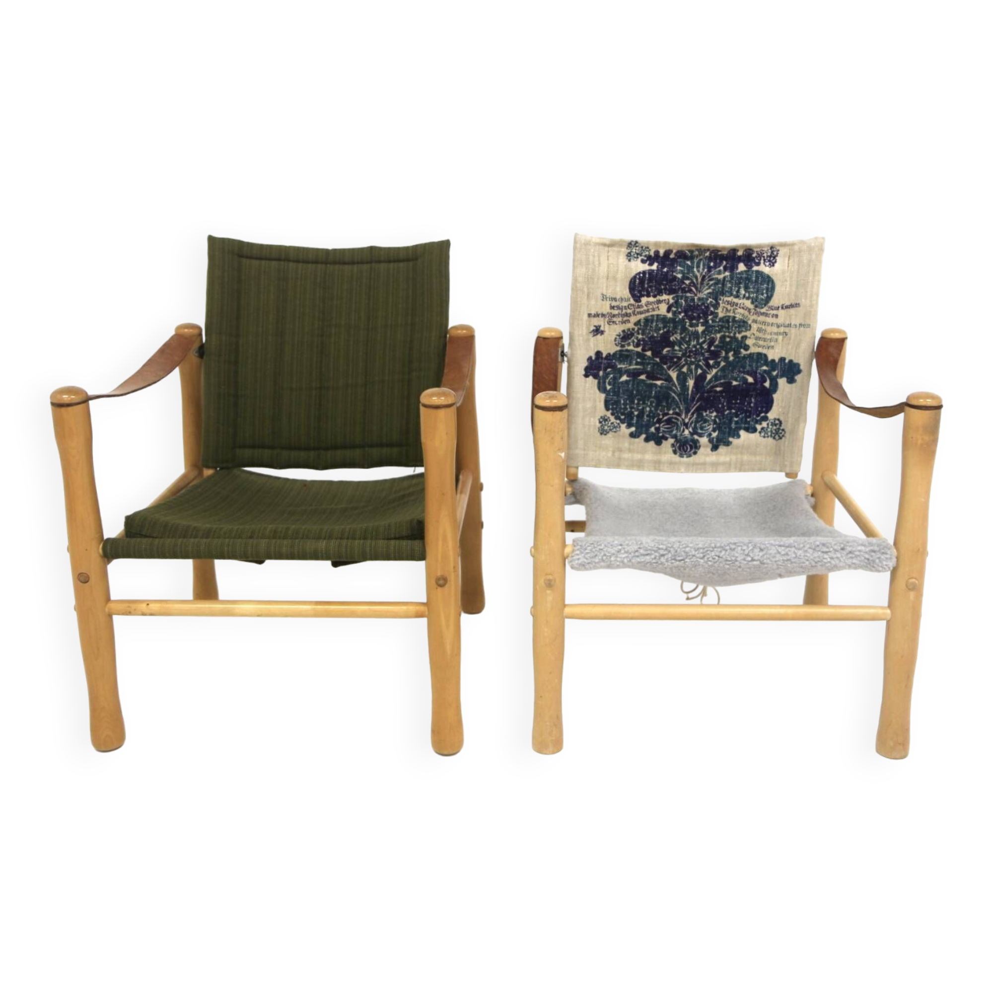 Set of 2 Scandinavian armchairs, Elias Svedberg, Nordiska Kompaniet, Sweden, 1960