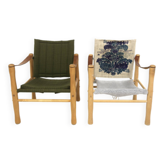 Set de 2 fauteuils scandinave,Elias Svedberg, Nordiska Kompaniet, Suède, 1960
