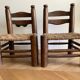 Pair of small wooden chairs