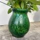 Vallauris 1950 Jordan Foucard vase in green ceramic