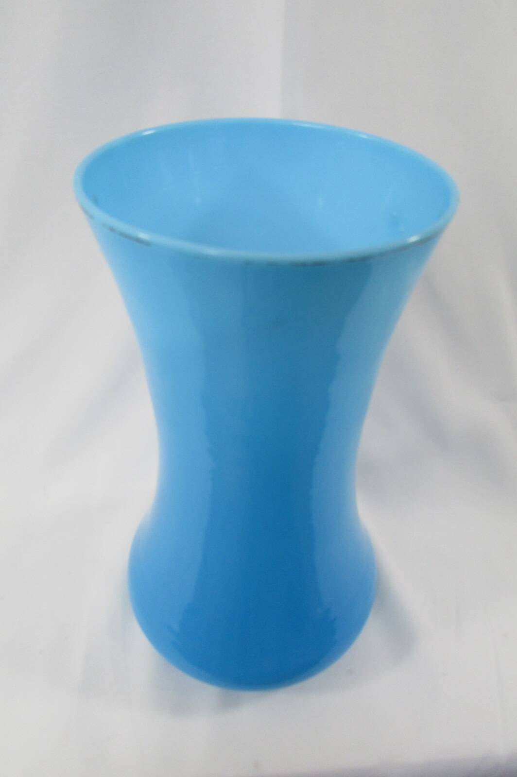 Blue opaline vase
