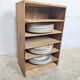 Vintage raw wood locker