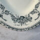 Grand plat ovale en terre de fer 41x27cm