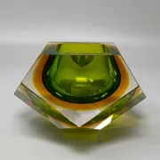 1960s Gorgeous green ashtray or catch-all by Flavio Poli for Seguso