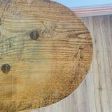 Oval side coffee table