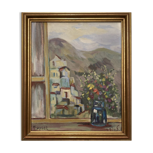 Le bouquet à la fenêtre par Milia