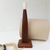 Vintage Danish Teak Table Lamp, 1960s