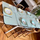 Water-green extendable Formica table