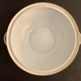 Porcelain tureen of Limoges Bernardaud, gilded Greek decoration, twentieth century