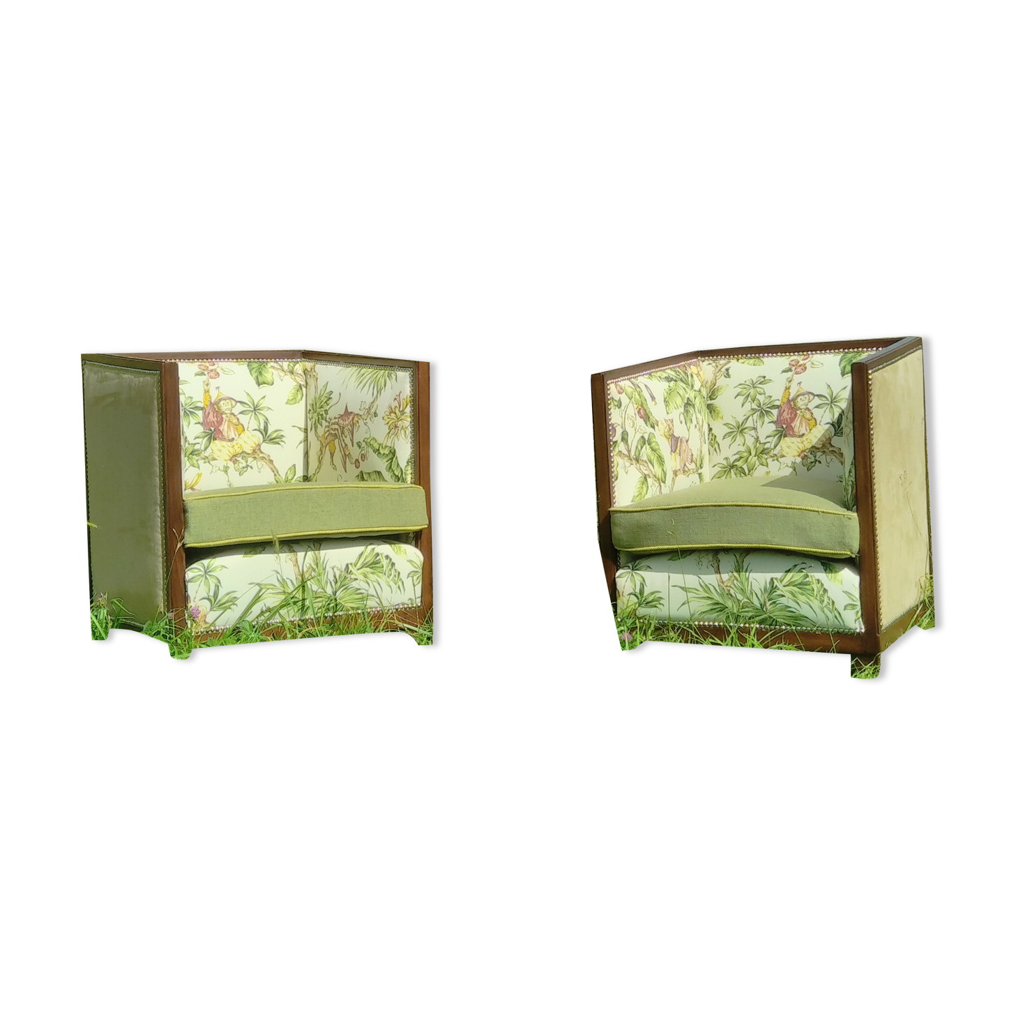 Paire de fauteuils art Deco