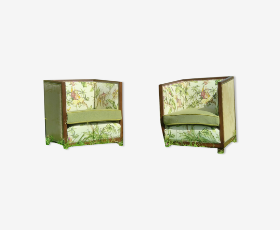 Pair of Deco art armchairs
