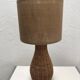 Rattan lamp and jute lampshade