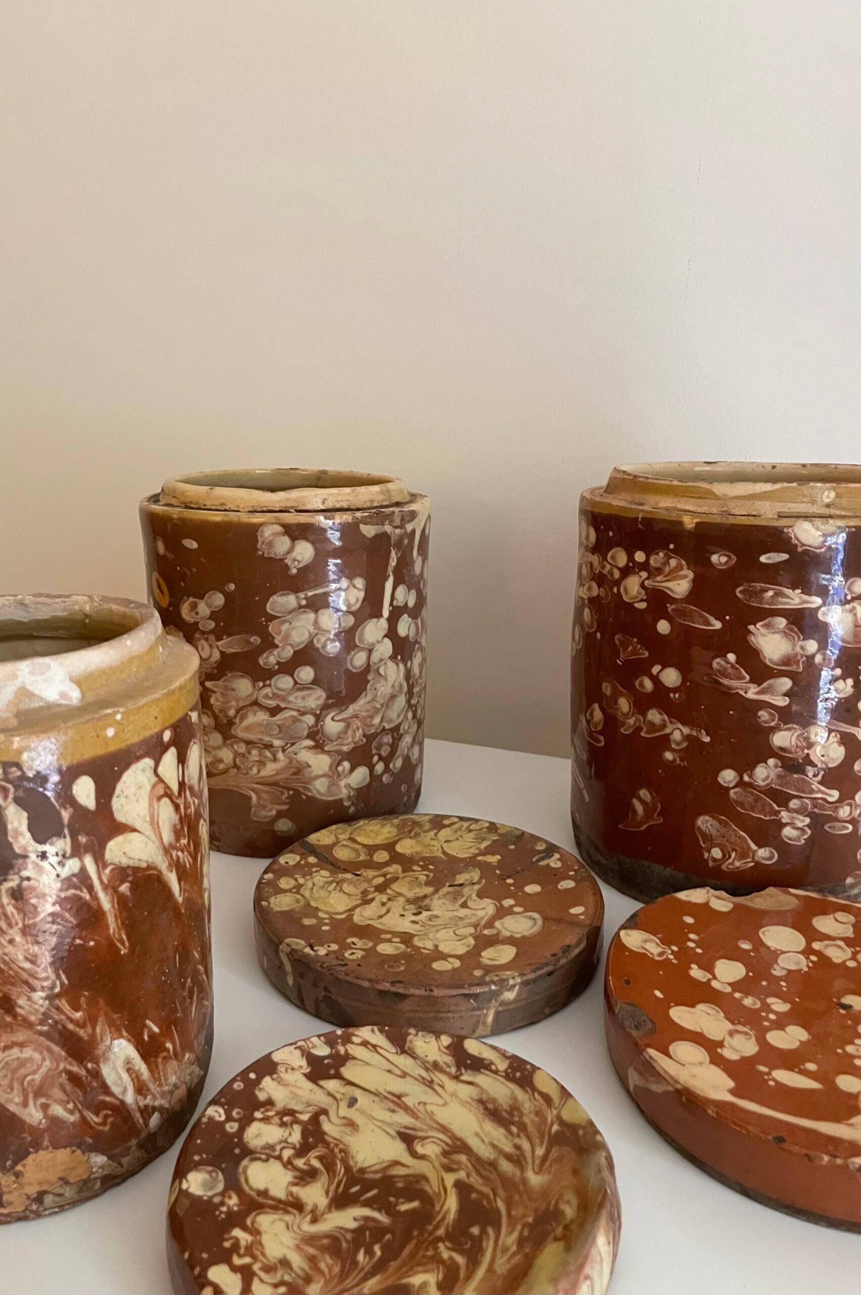 Italian 19th-century glazed daggerboards