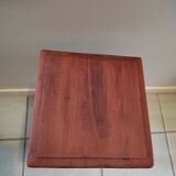 Console holder pot flower wood patinated seat mahogany
