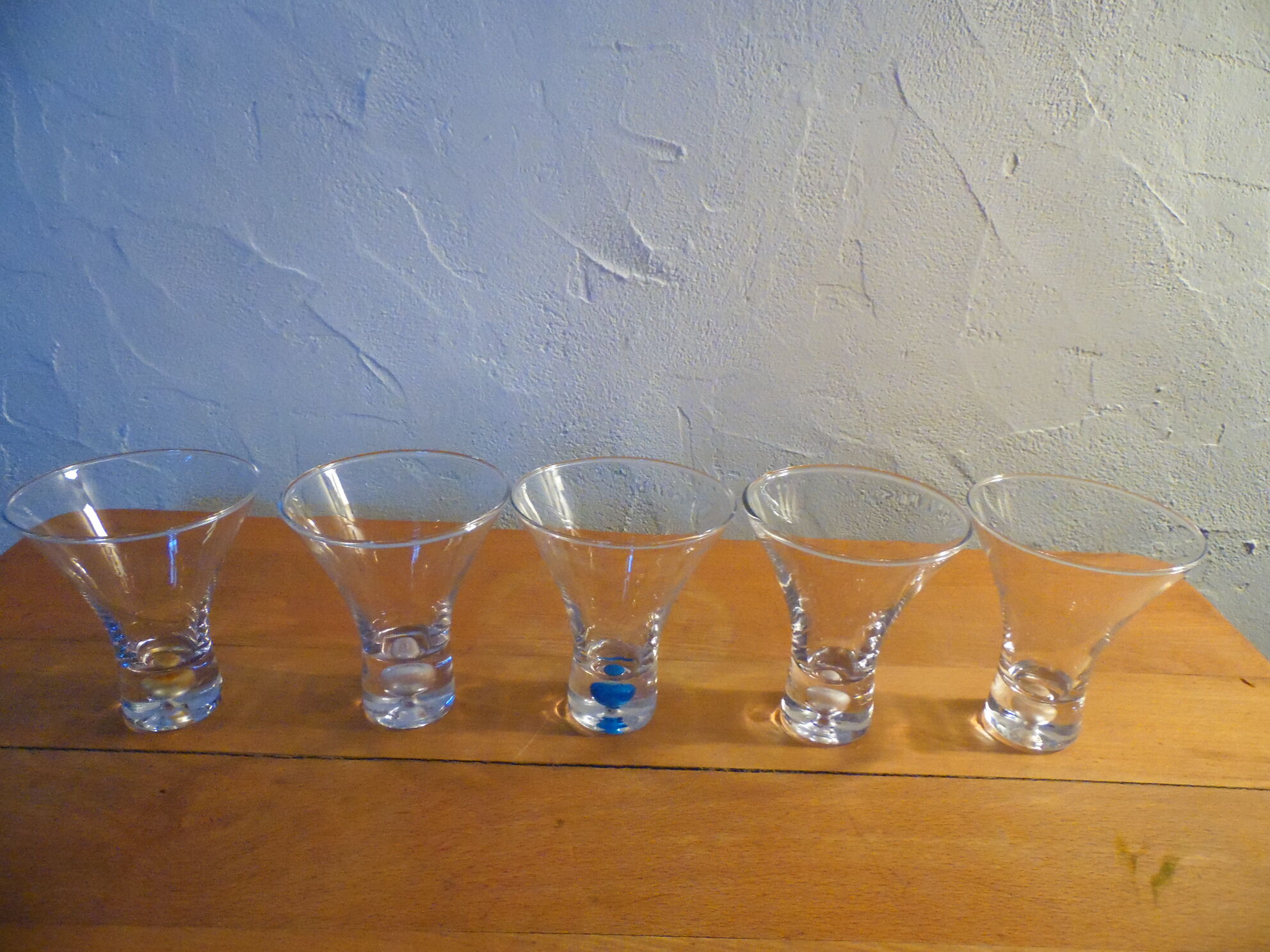Set of 5 cocktail glasses