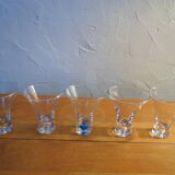 Set of 5 cocktail glasses