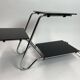 Chrome tubular flower stand by Emile Guyot
