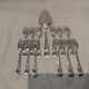 Frionnet rocaille silver metal cake forks 12 cake forks