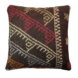 Vintage turkish kilim cushion cover , 55 x 55 cm
