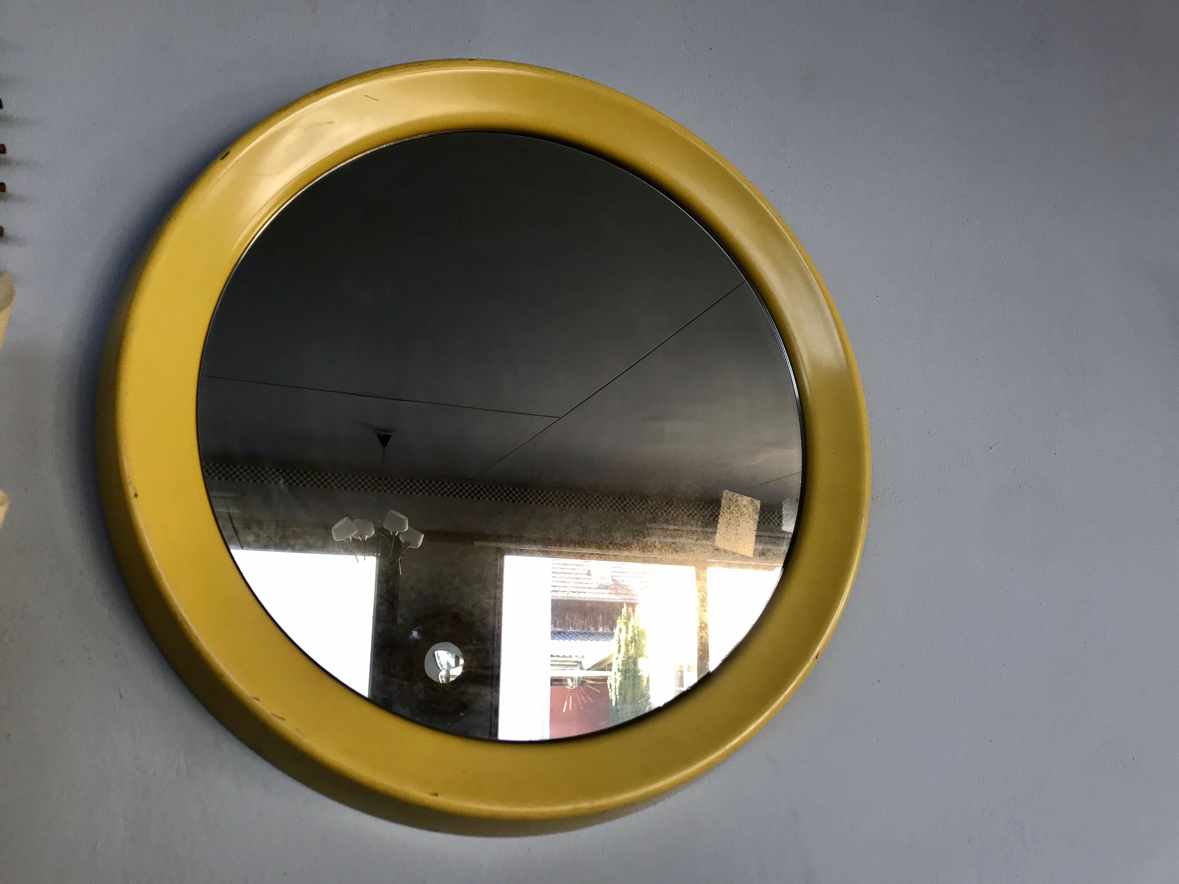 Old mirror round - 65cm