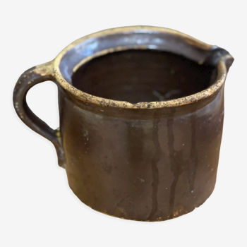 Pot ancien en céramique émaillé