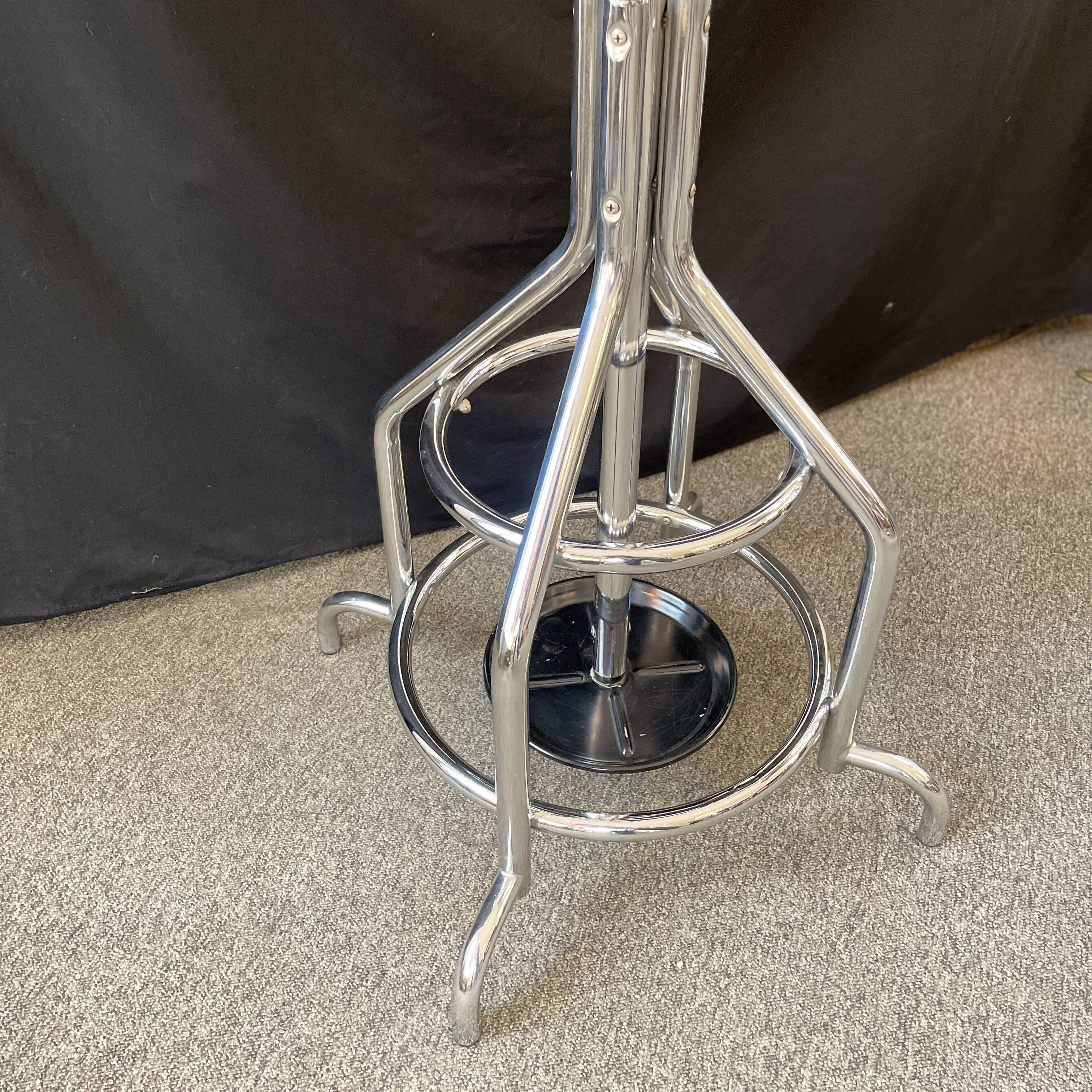 Belgian chrome coat rack from 1950