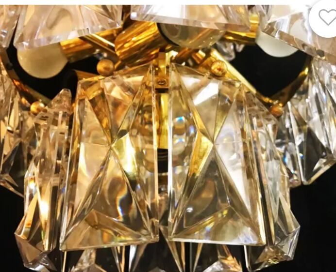 Kinkeldey glass chandelier 3 levels