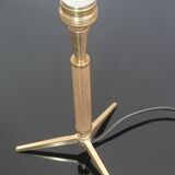 1960s brass tripod lamps
