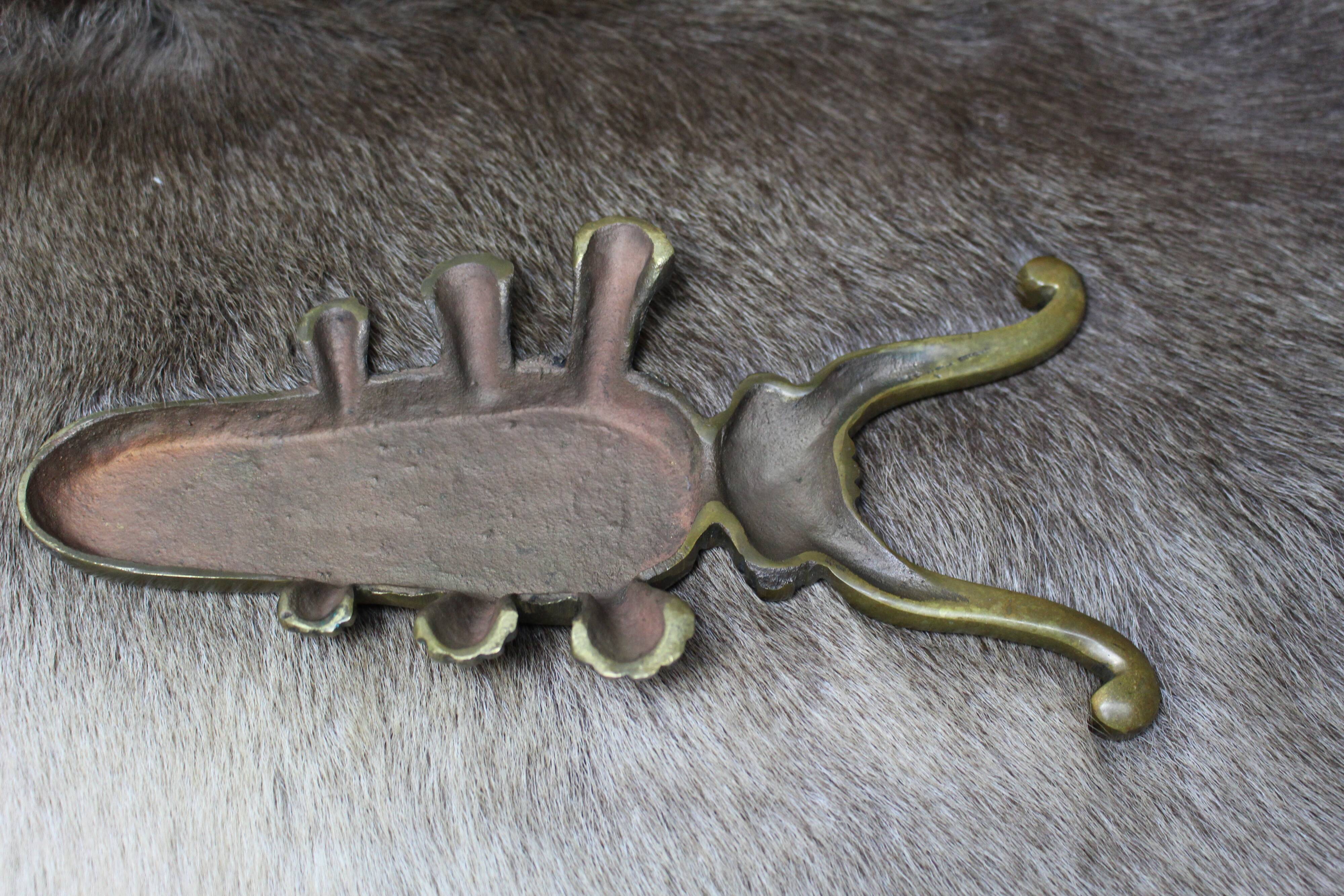 Golden cast iron beetle