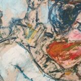 Mixed media on paper, masked figures GUIDO CODOGNONE (1901-1968)