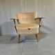 Vintage beige cocktail armchair / armchair / single armchair with armrests