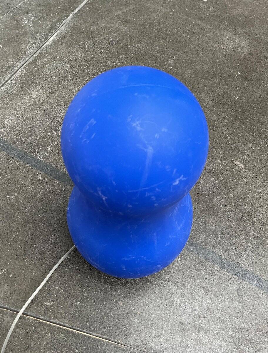 Postmodern balancing floor lamp model Penguin by Dominic Symons for Flötotto.