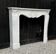 Louis XV style fireplace in Carrara marble circa 1940